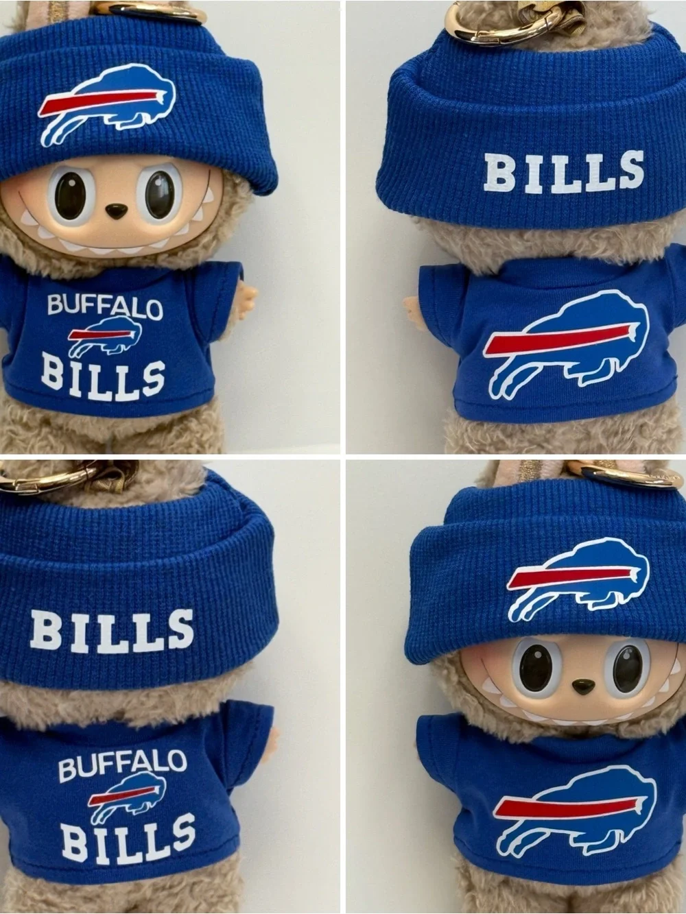 Buffalo Bills Labubu tee with Knit Beanie outfit